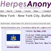 HERPES  ANONYMOUS NEW YORK CITY